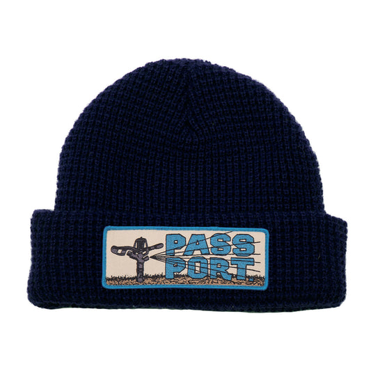 PASS~PORT SKATEBOARDS WATER RESTRICTIONS BEANIE NAVY