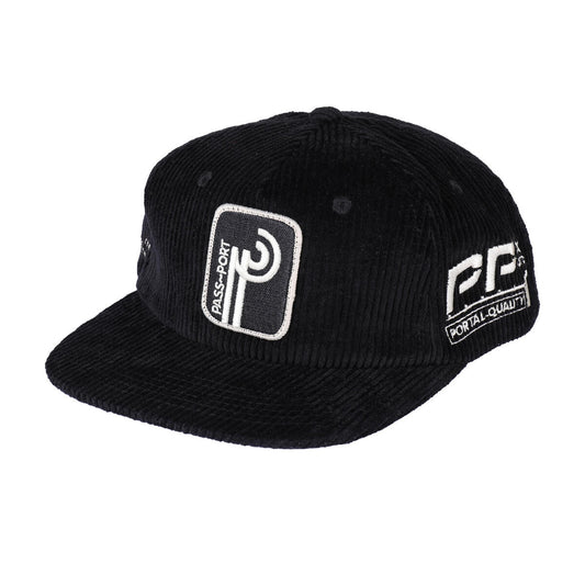 PASS~PORT SKATEBOARDS LONG CON WORKERS CAP BLACK