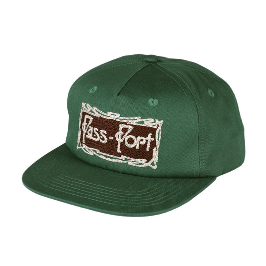 PASS~PORT SKATEBOARDS PLUME WORKERS CAP GREEN