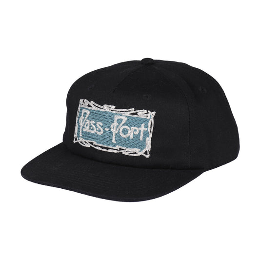 PASS~PORT SKATEBOARDS PLUME WORKERS CAP BLACK