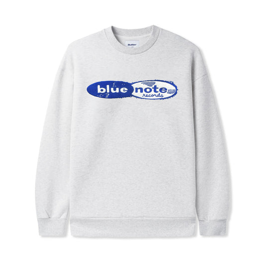 BUTTERGOODS BLUE NOTE RECORDS LOGO FELT APPLIQUE CREWNECK