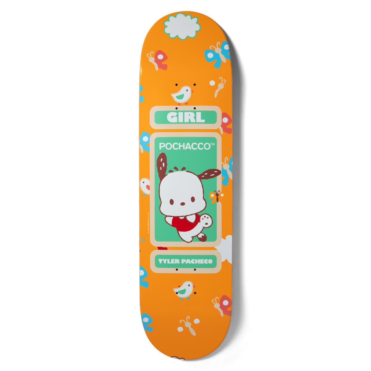 GIRL SKATEBOARDS PACHEO HELLO KITTY AND FRIENDS DECK 8.5