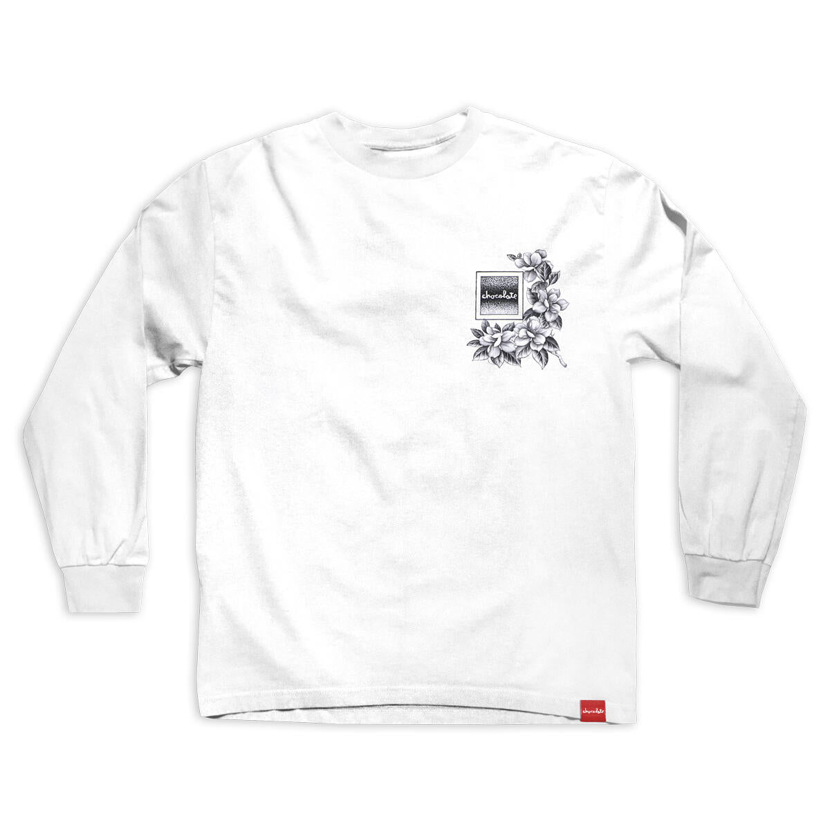 CHOCOLATE SKATEBOARDS BAYOU LONGSLEEVE TEE WHITE