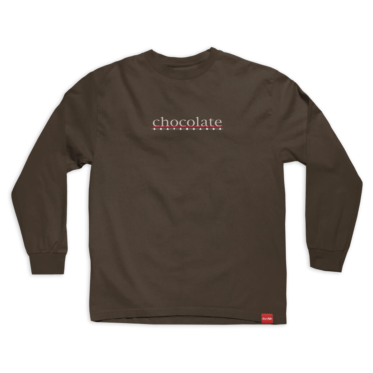 CHOCOLATE SKATEBOARDS BAR LONGSLEEVE TEE BROWN