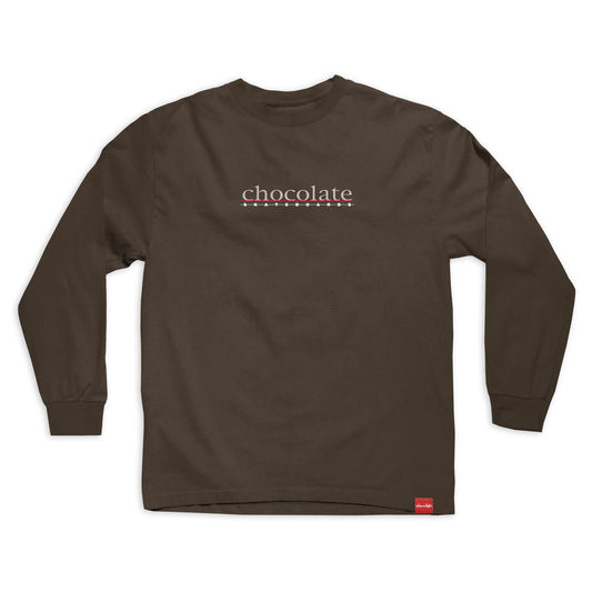 CHOCOLATE SKATEBOARDS BAR LONGSLEEVE TEE BROWN