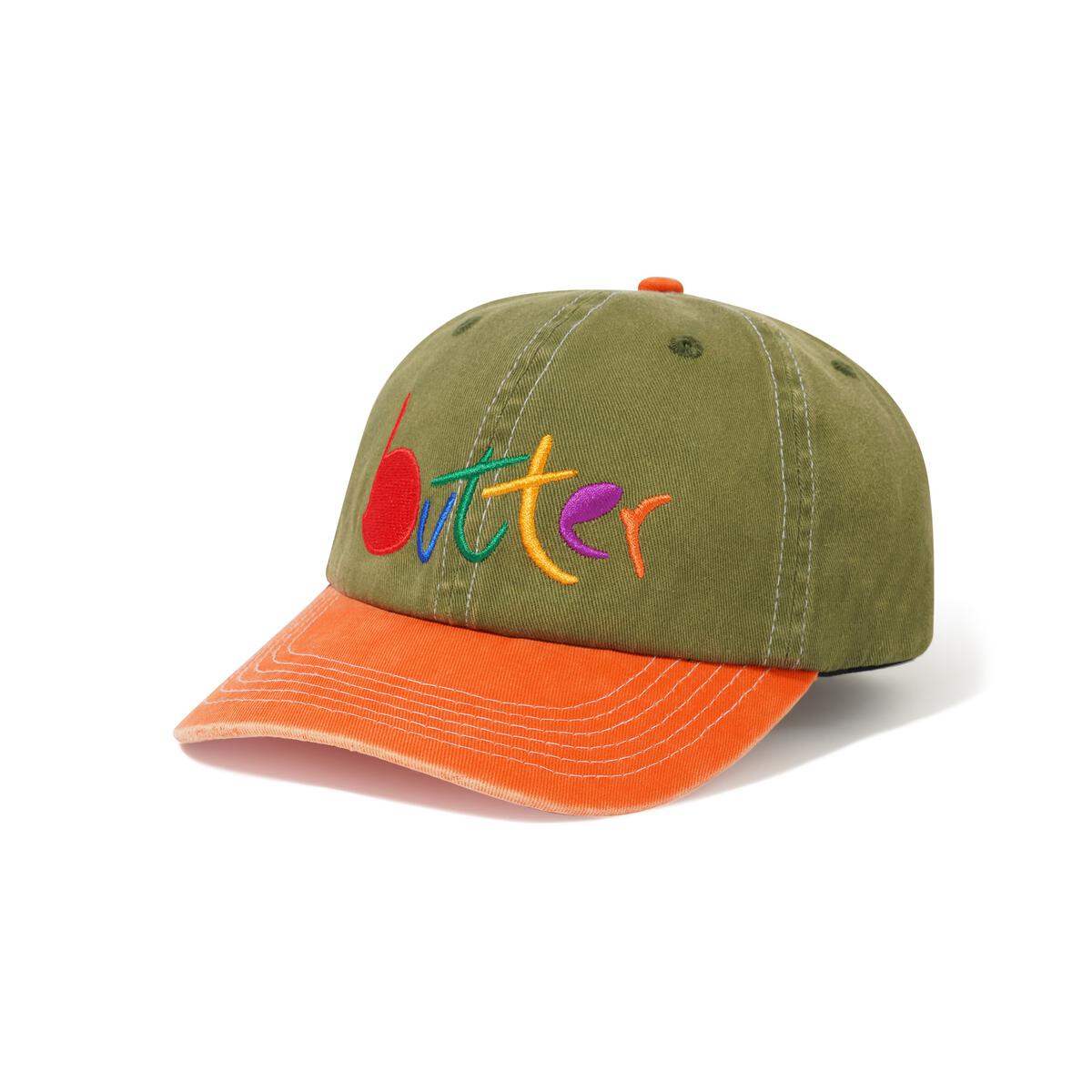 BUTTERGOODS ART 6 PANEL CAP FATIGUE/SHERBET