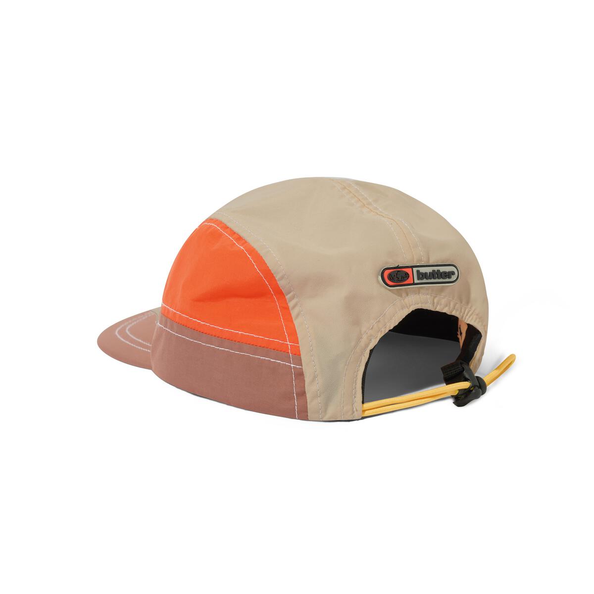 BUTTERGOODS STREAM 4 PANEL CAP KHAKI/CITRUS