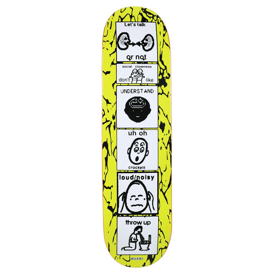 QUASI SKATEBOARDS CROCKETT THE PUKER DECK 8.25