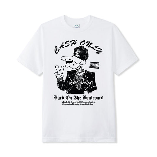 CASH ONLY DIST BOULEVARD TEE WHITE