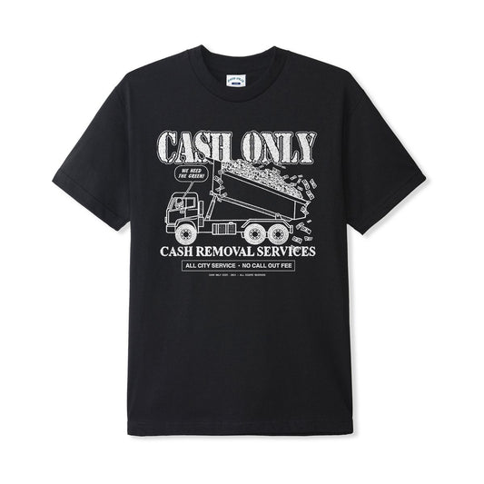 CASH ONLY DIST REMOVAL TEE BLACK