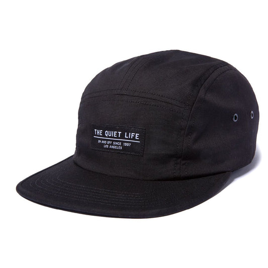 THE QUIET LIFE FOUNDATION 5 PANEL CAMPER CAP BLACK
