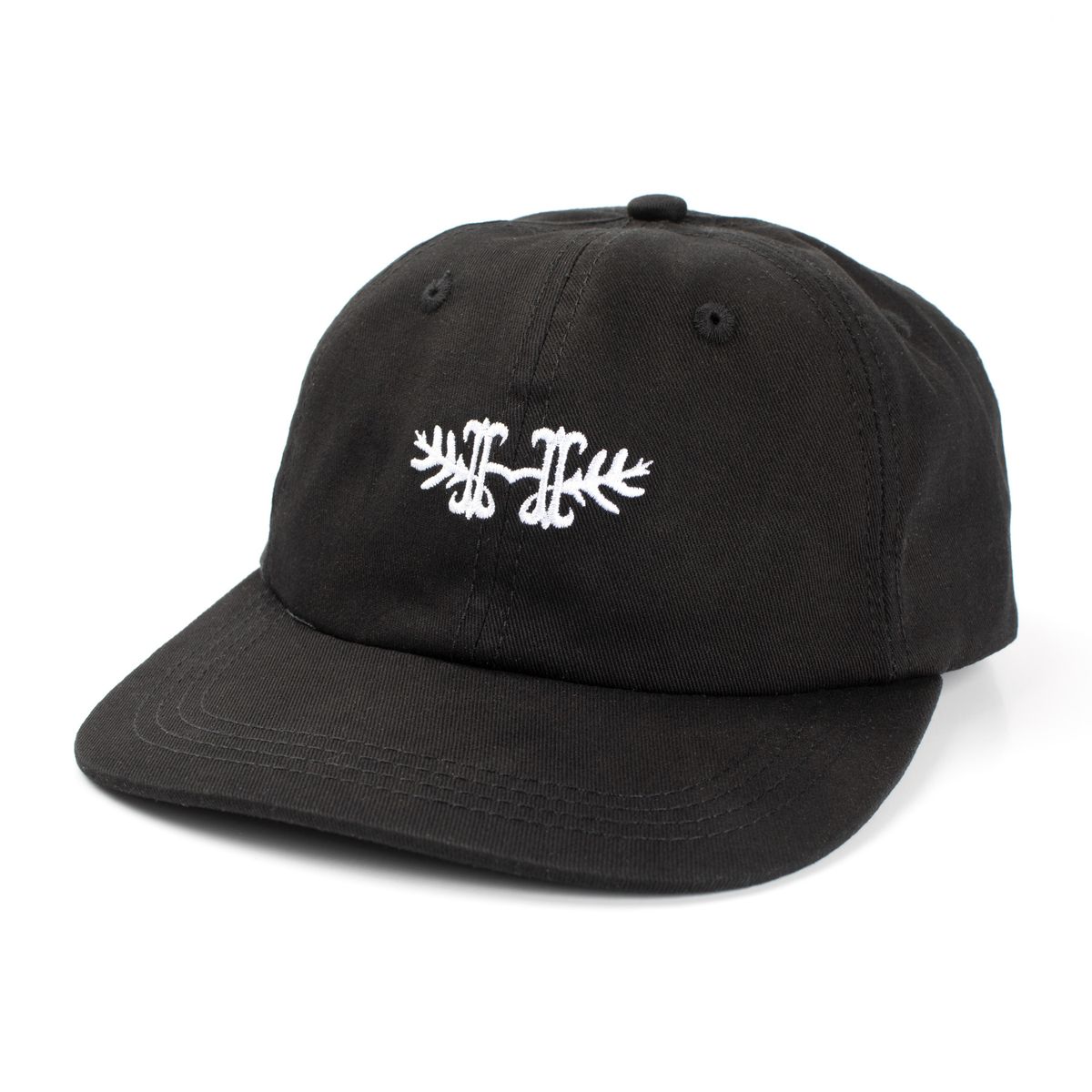 HABITAT SKATEBOARDS MONOGRAM HAT BLACK