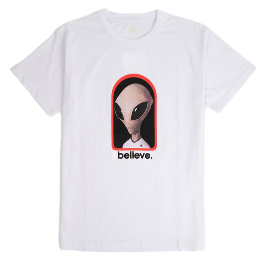 ALIEN WORKSHOP BELIEVE REALITY TEE WHITE