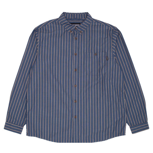 GX1000 LONG SLEEVE BUTTON DOWN NAVY STRIPED