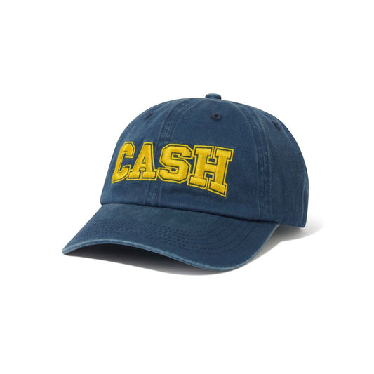 CASH ONLY DIST CAMPUS 6 PANEL CAP WASHED NAVY