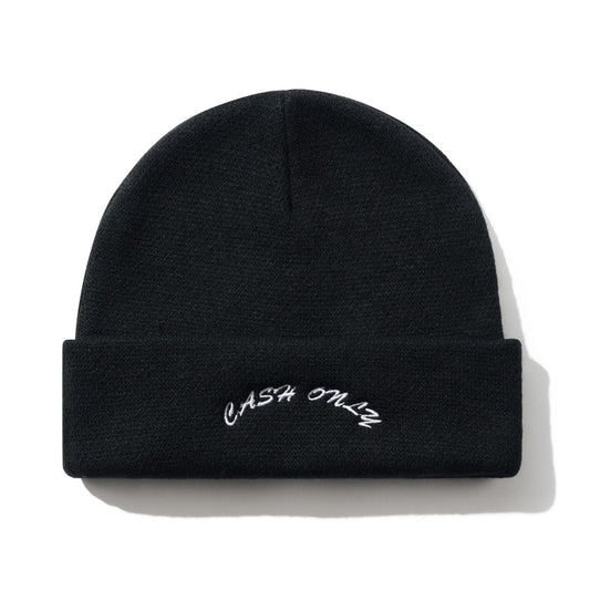 CASH ONLY DIST LOGO BEANIE BLACK