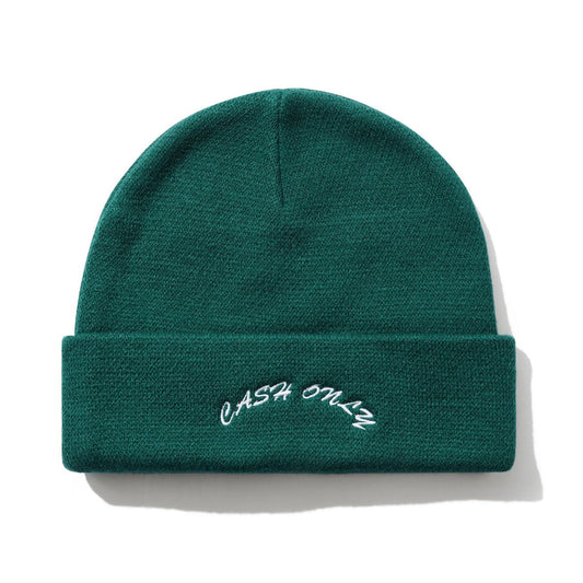 CASH ONLY DIST LOGO BEANIE FOREST