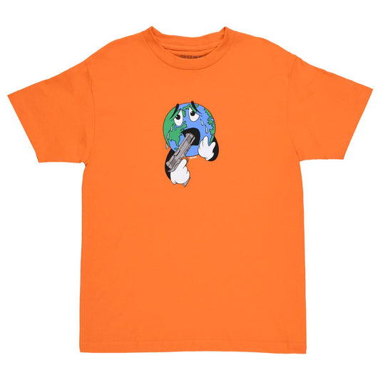 QUASI SKATEBOARDS SMALL WORLD TEE ORANGE