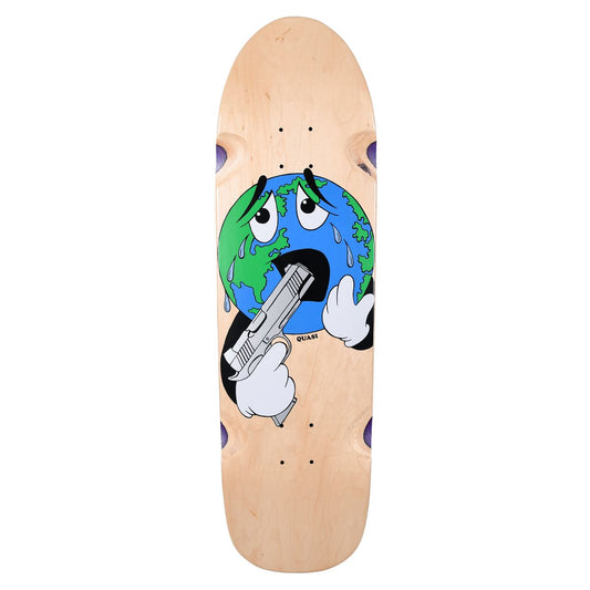 QUASI SKATEBOARDS WORLD SHAPED DECK 9.0
