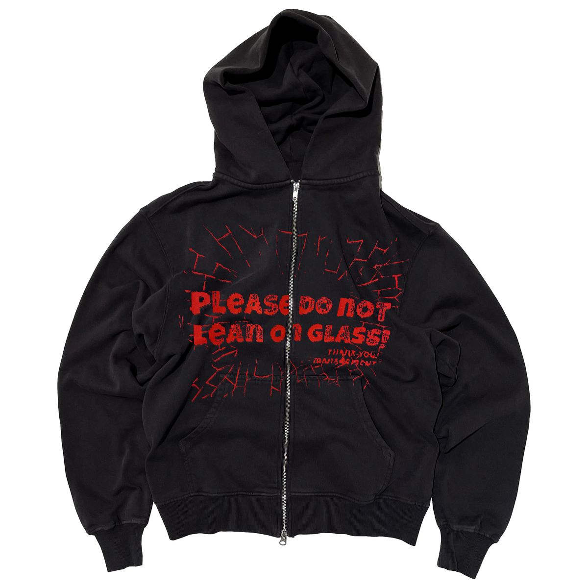 WKND SKATEBOARDS PLEASE DO NOT LEAN ON GLASS HOODIE