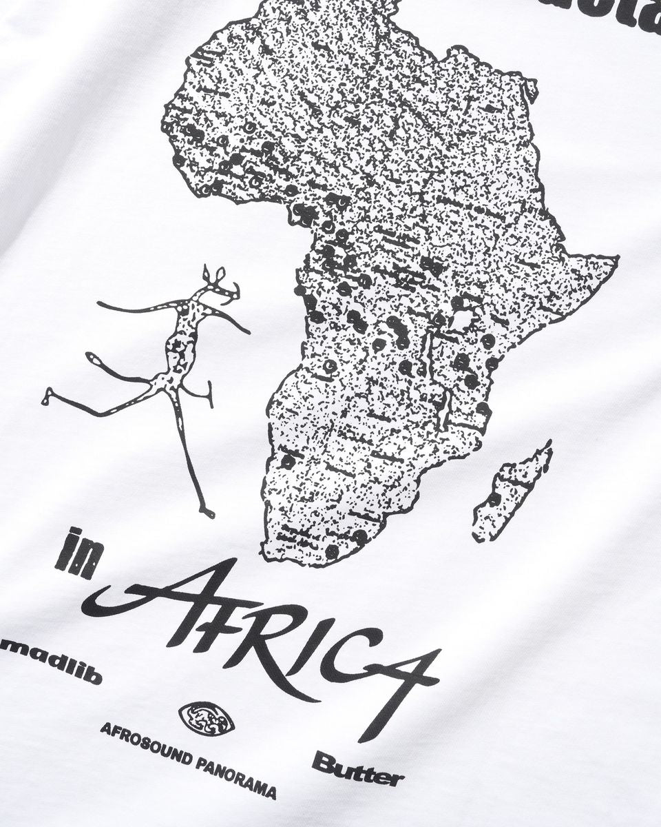 BUTTERGOODS X MADLIB AFRICA TEE WHITE
