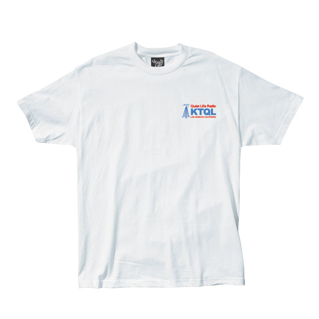 THE QUIET LIFE RADIO STATION TEE WHITE