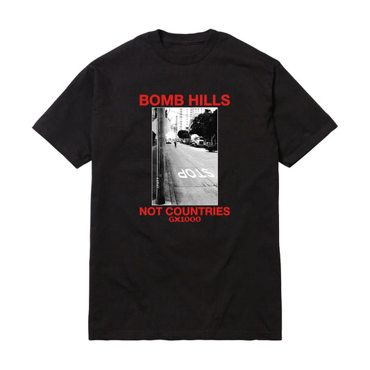 GX1000 BOMB HILLS NOT COUNTRIES TEE BLACK