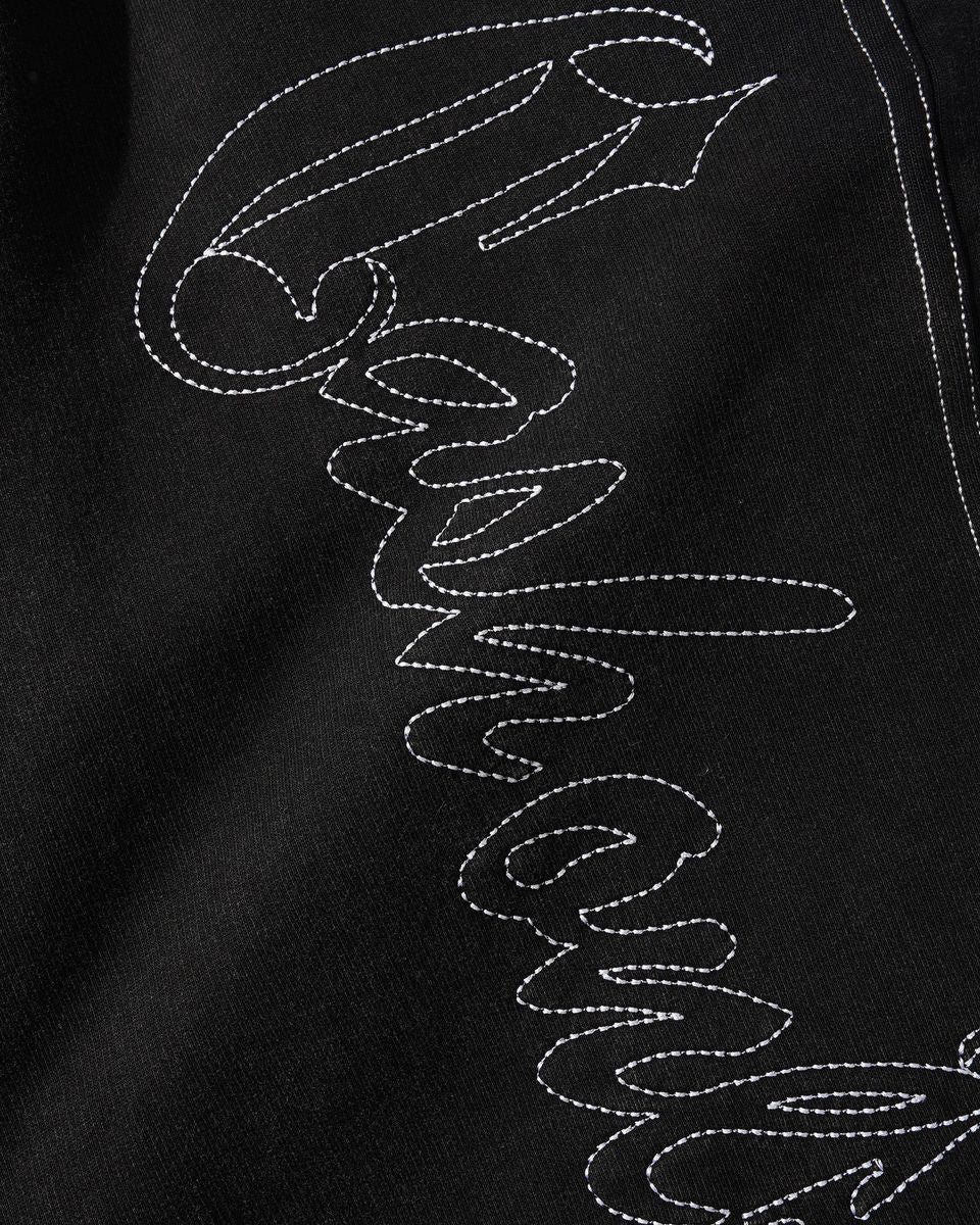 CASH ONLY DIST STRIP FLEECE SWEATPANTS WASHED BLACK