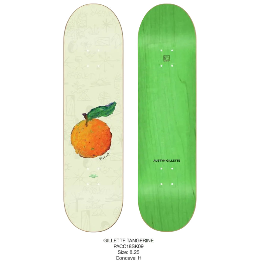 RASSVET / PACCBET GILETTE TANGERINE DECK 8.25 – Olympia Skateshop