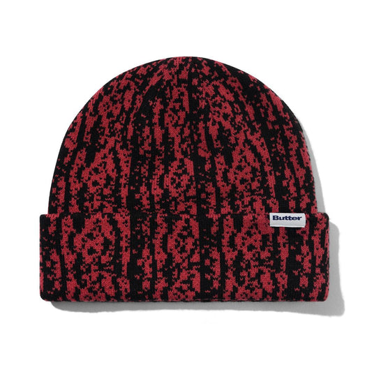 BUTTERGOODS LOWLAND CAMO BEANIE BERRY