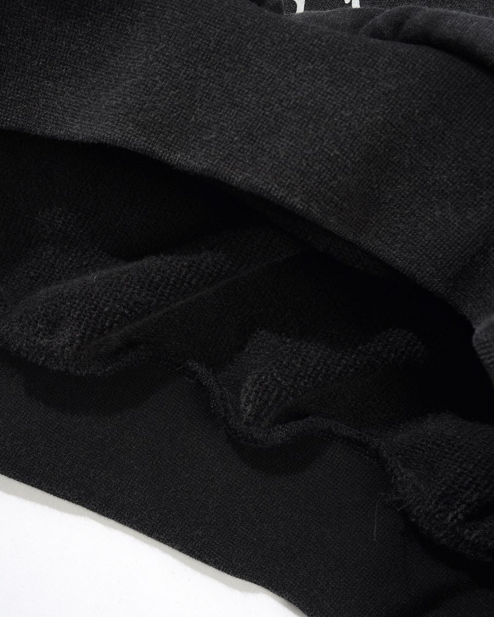 BUTTERGOODS DANIEL JOHNSTON ENEMY HOODIE WASHED BLACK