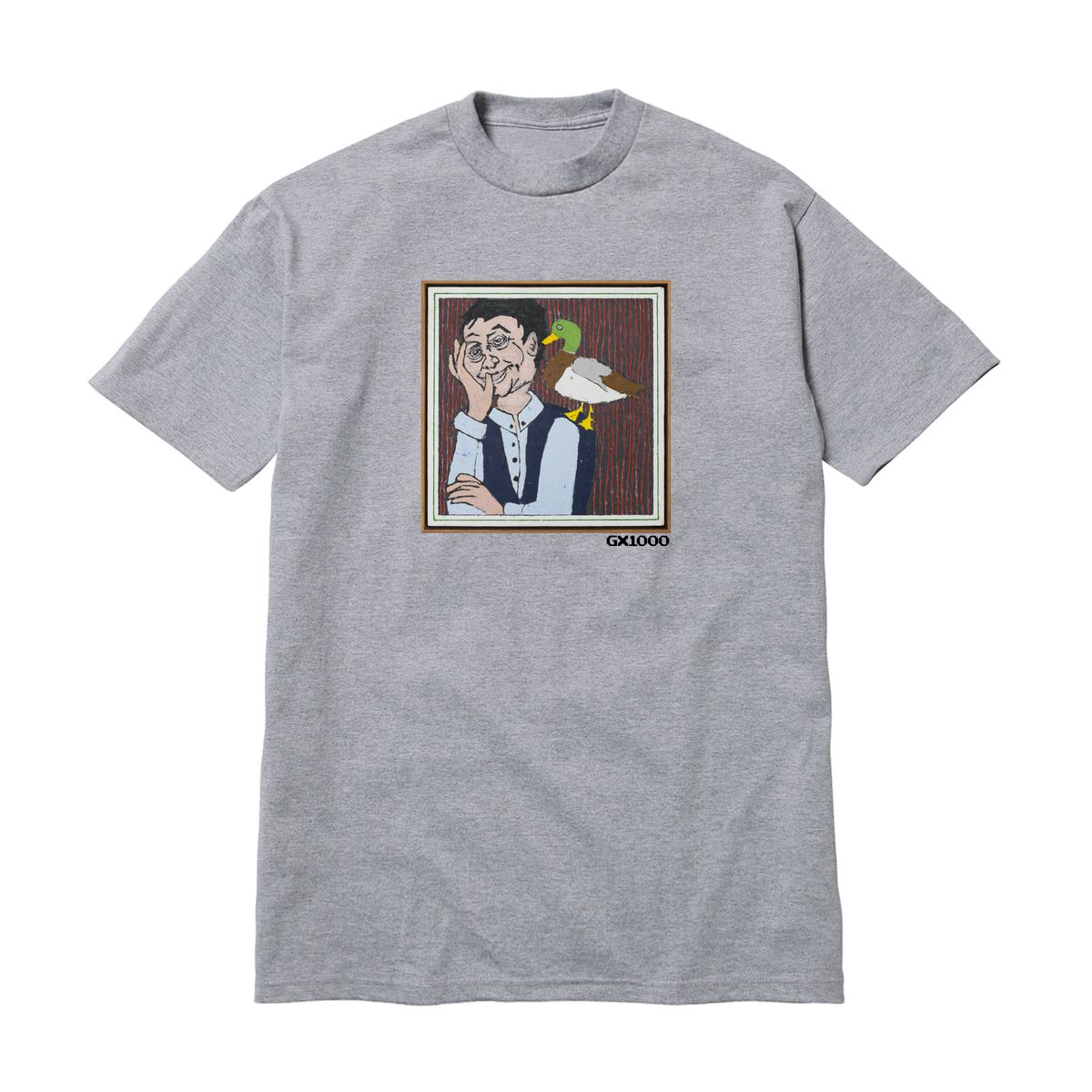 GX1000 MAN WITH DUCK TEE GREY