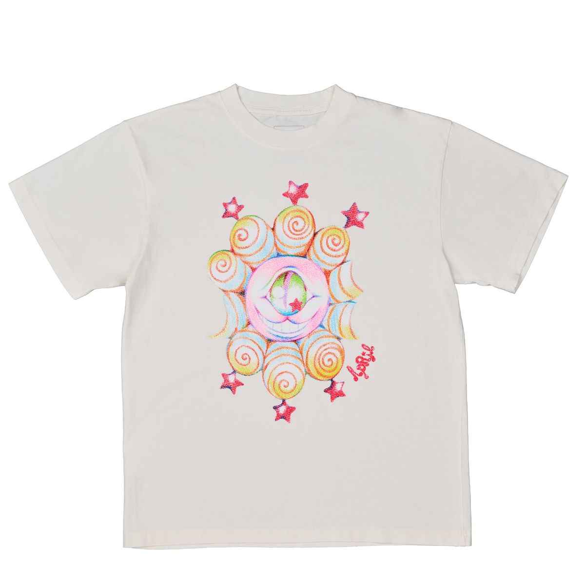 APRIL SKATEBOARDS EYE BY EMA GASPAR TEE WHITE