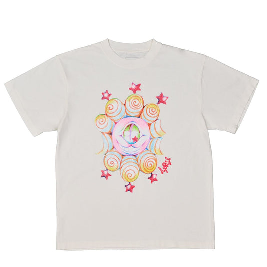 APRIL SKATEBOARDS EYE BY EMA GASPAR TEE WHITE