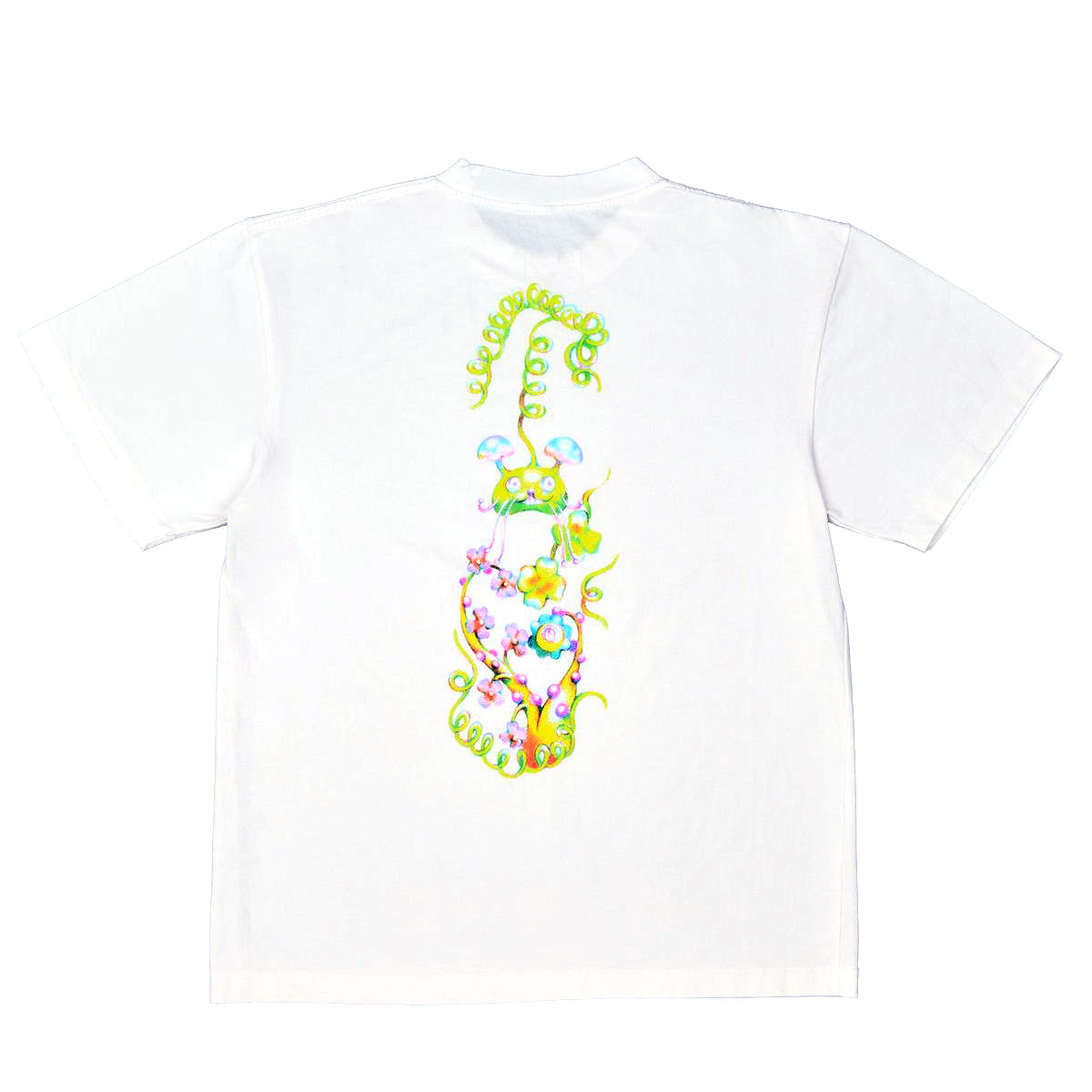 APRIL SKATEBOARDS MUSHROOM BY EMA GASPAR TEE WHITE