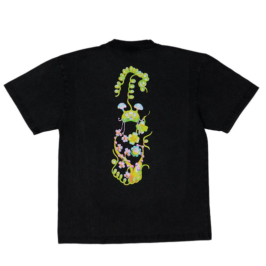 APRIL SKATEBOARDS MUSHROOM BY EMA GASPAR TEE BLACK