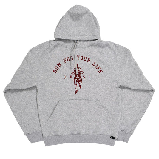 QUASI SKATEBOARDS RUN HOODIE HEATHER GREY