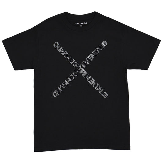QUASI SKATEBOARDS EXP. OUTLINE TEE BLACK