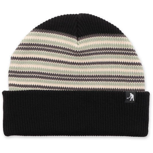 PASS~PORT SKATEBOARDS ORGANIC COTTON STRIPE BEANIE BLACK
