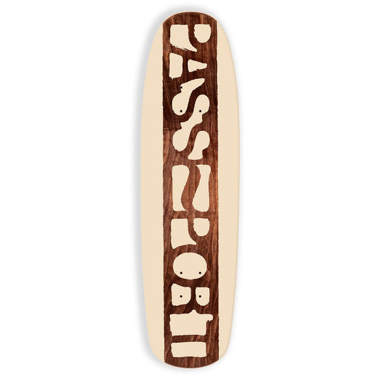 PASS~PORT SKATEBOARDS ROUGH NEG SHAPED DECK 8.6