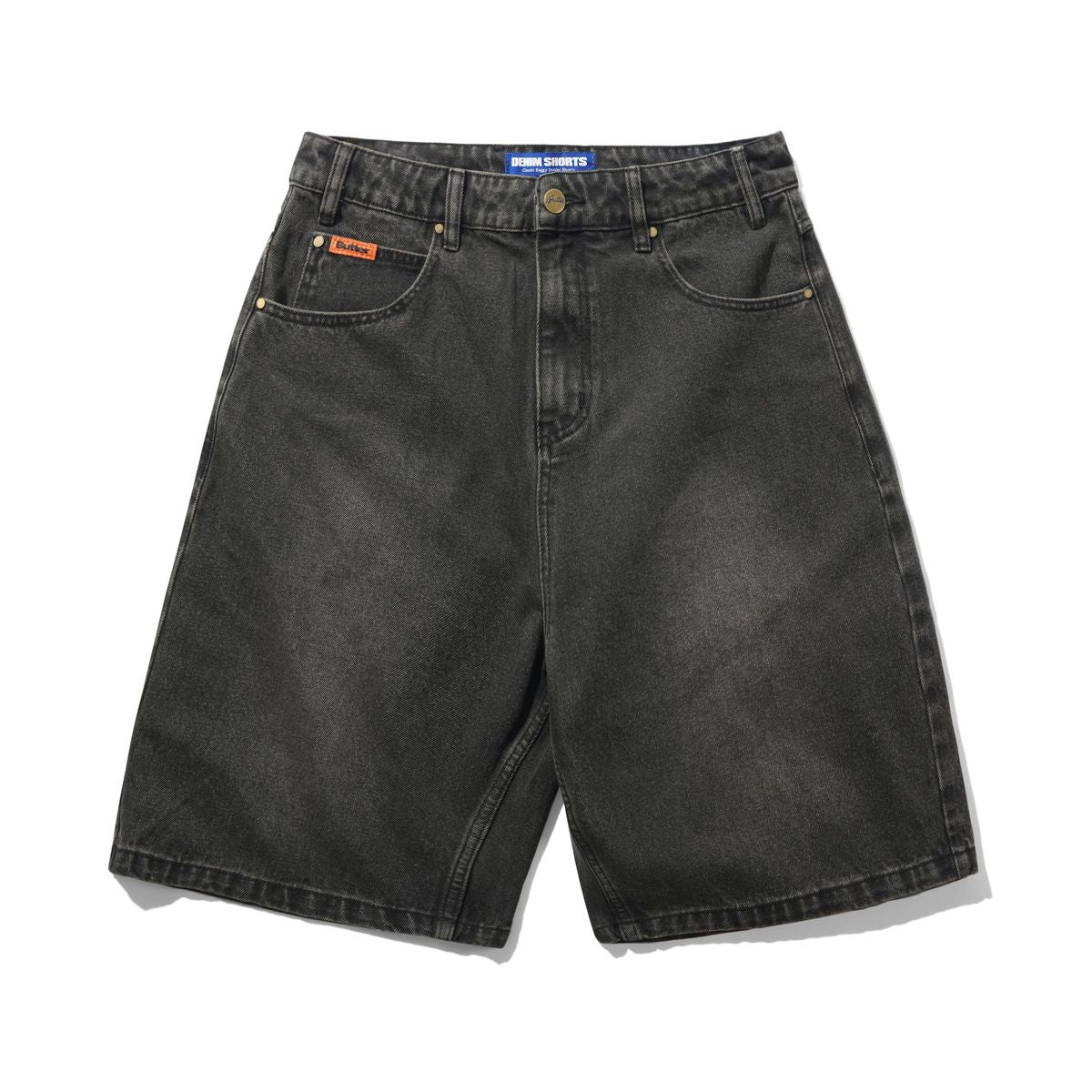 BUTTERGOODS BAGGY DENIM SHORTS FADED BLACK