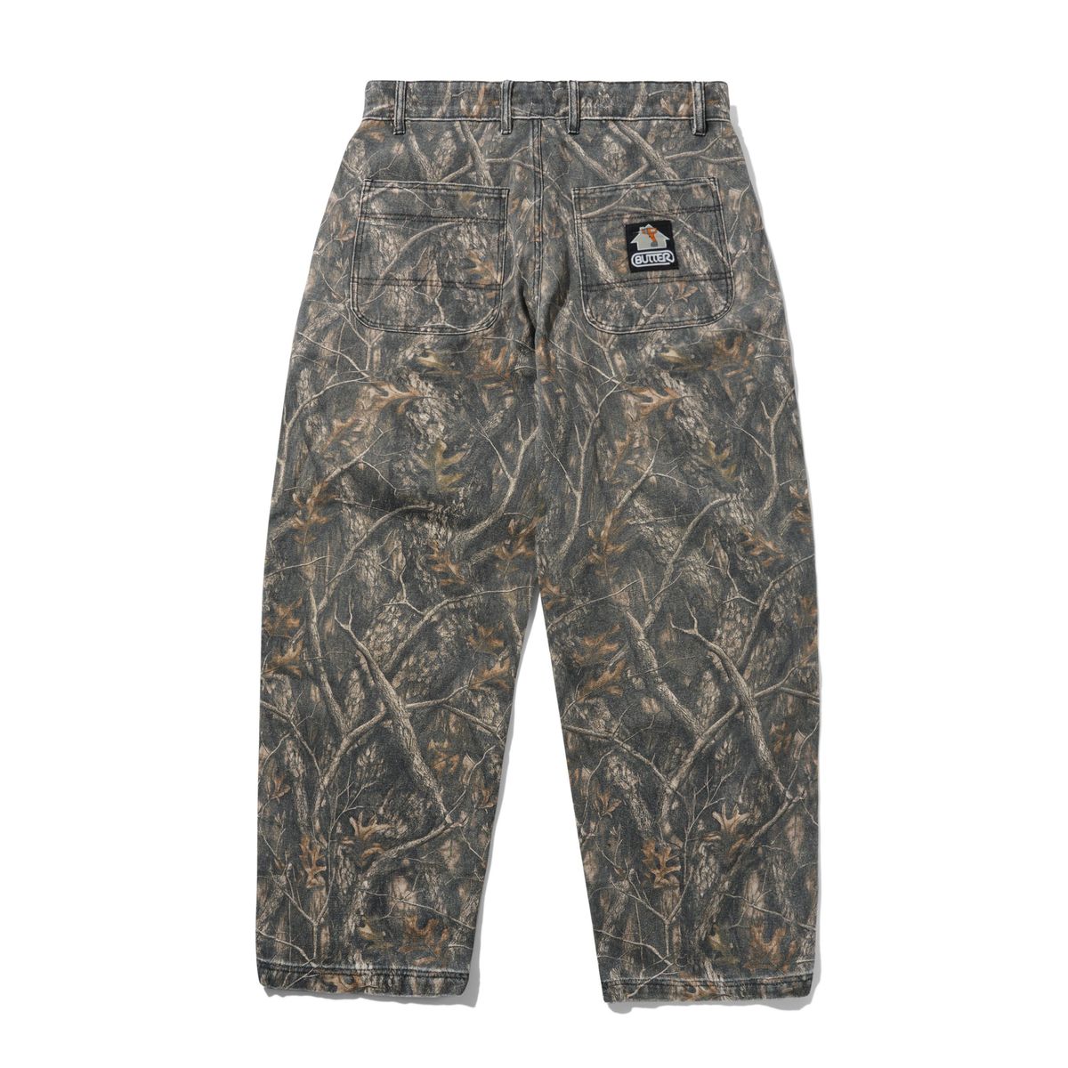 BUTTERGOODS WORK PANTS FOREST CAMO