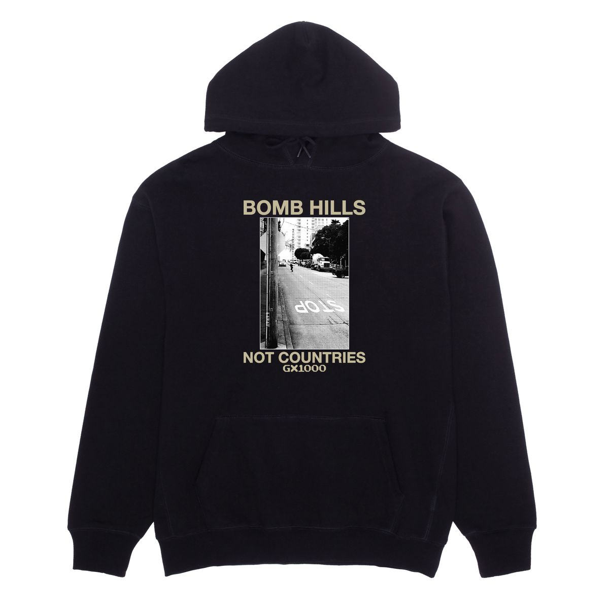 GX1000 BOMB HILLS HOODIE BLACK/TAN