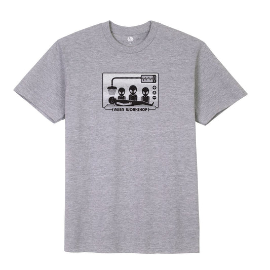 ALIEN WORKSHOP ABDUCTION RAYS TEE STEEL