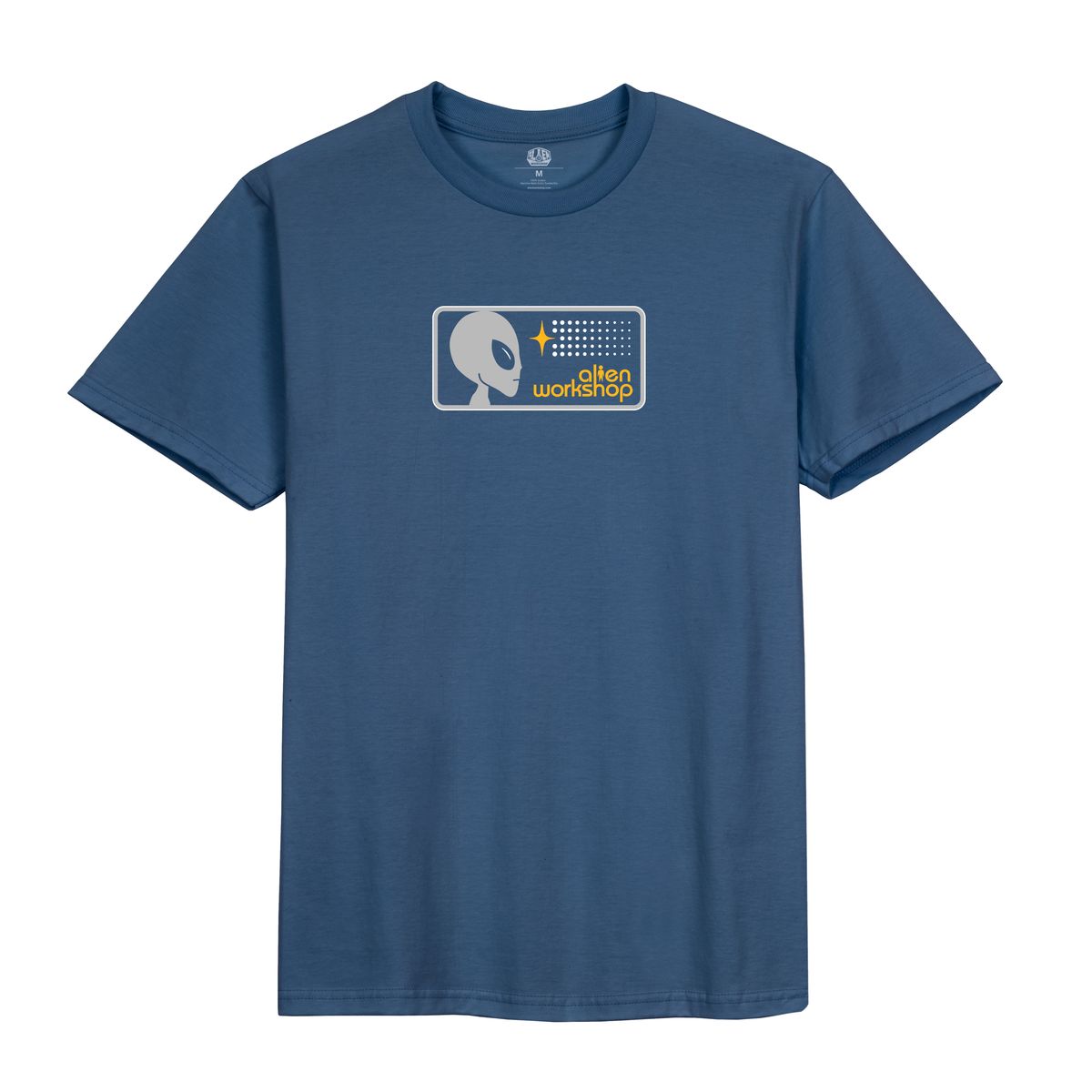 ALIEN WORKSHOP STROBE BADGE TEE DENIM BLUE