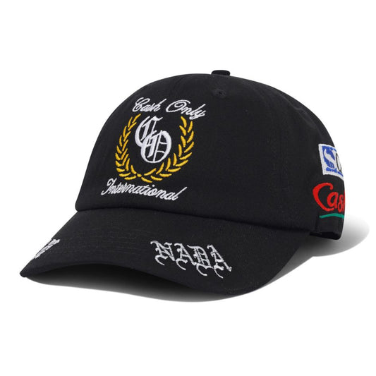 CASH ONLY DIST NADA 6 PANEL CAP BLACK