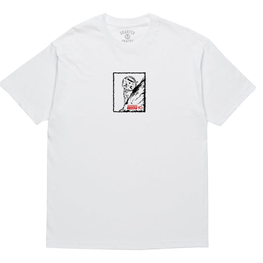 QUARTERSNACKS BOULDER TOP 10 TEE WHITE