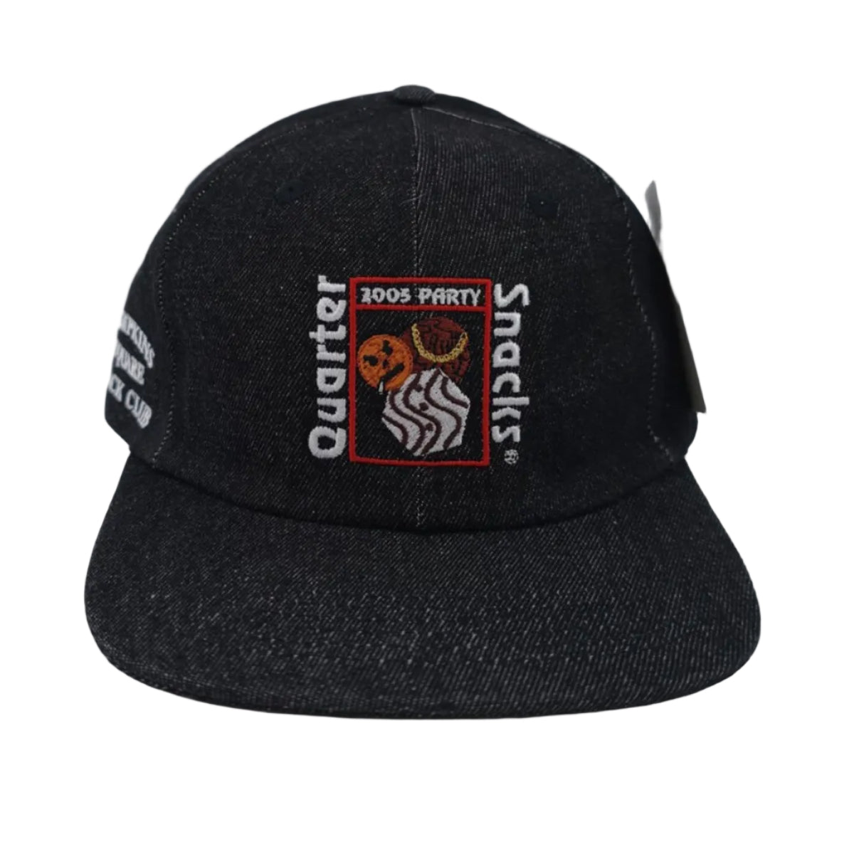 QUARTERSNACKS PARTY CAP BLACK DENIM
