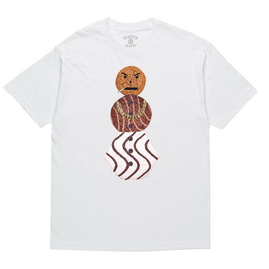 QUARTERSNACKS BIG SNACKMAN TEE WHITE