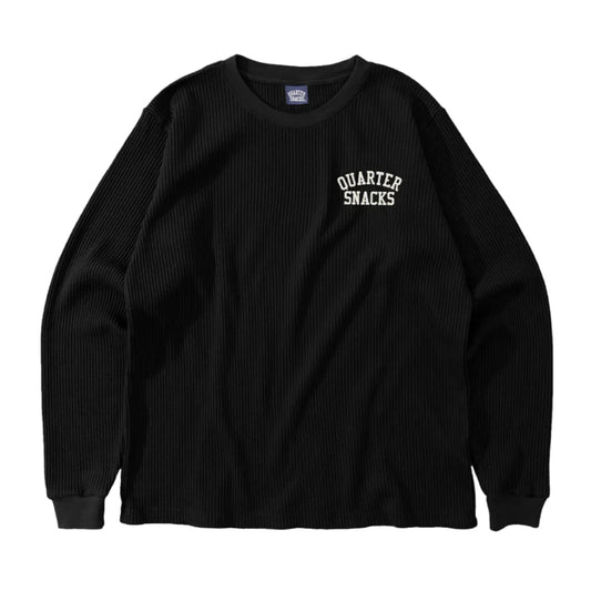QUARTERSNACKS PRINTED THERMAL LONGSLEEVE BLACK